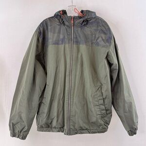 Hawke & Co Green Camo Performance Fleece Lined Hooded Jacket XL